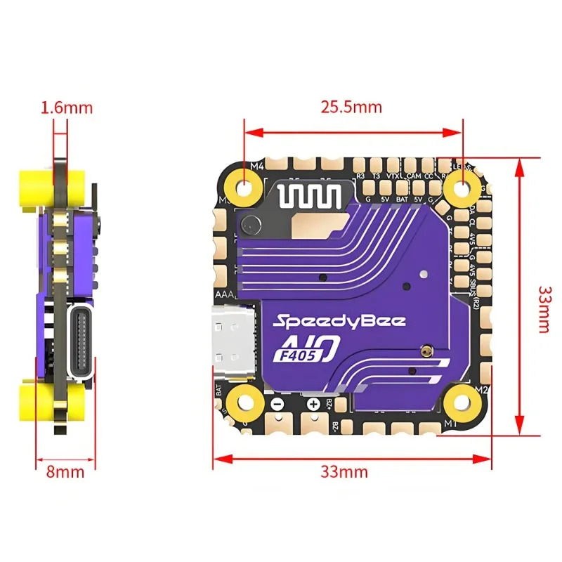 Kontroler lotu SpeedyBee F405  – Drone Flight Controller recenzja i cena