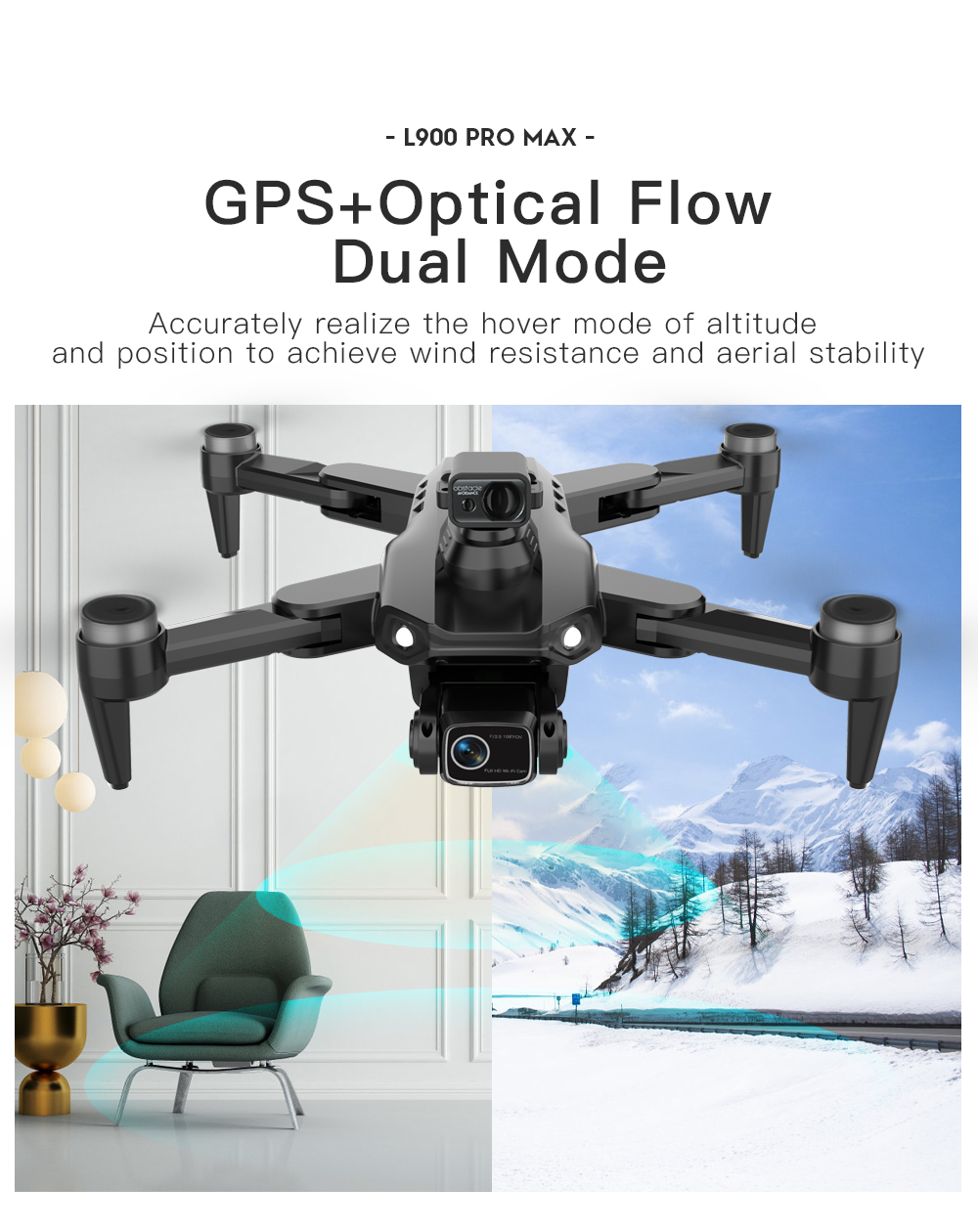 LYZRC L900 PRO MAX Dron z lase – Drone Gps Mount recenzja i cena
